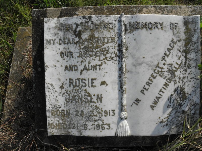JANSEN Rosie 1913-1963