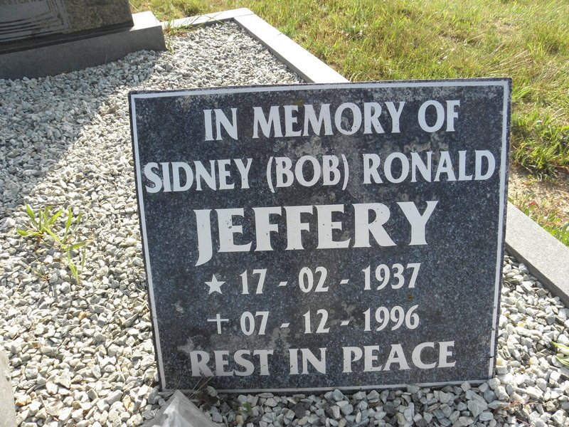 JEFFERY Sidney Ronald 1937-1996