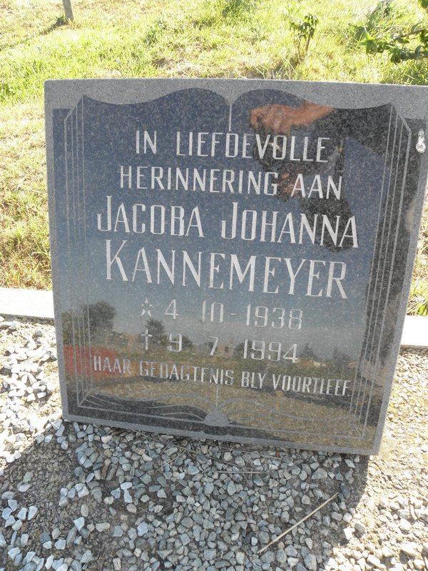 KANNEMEYER Jacoba Johanna 1938-1994