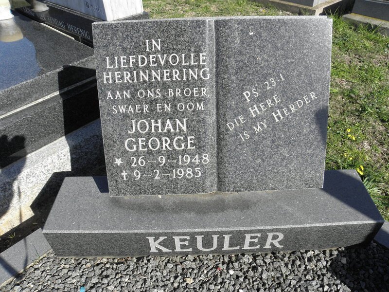 KEULER Johan George 1948-1985