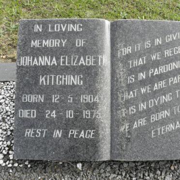 KITCHING Johanna Elizabeth 1904-1975