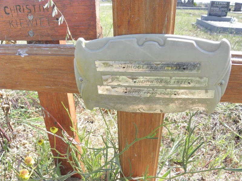KIEWIT Nicolaas 1921-200?