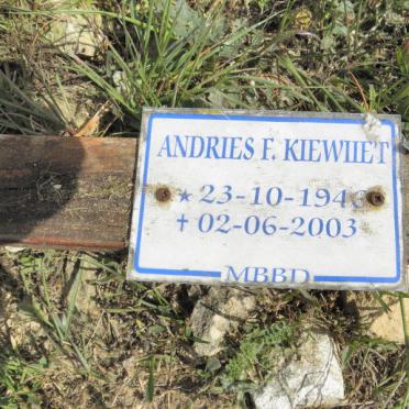 KIEWIET Andries F. 1943-2003