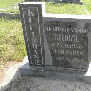 KLEINHANS George 1956-1989
