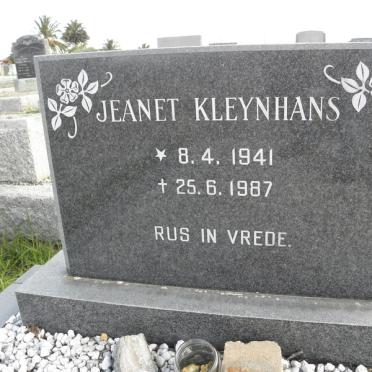 KLEYNHANS Jeanet 1941-1987