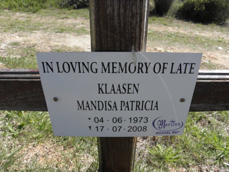 KLAASEN Mandisa Patricia 1973-2008