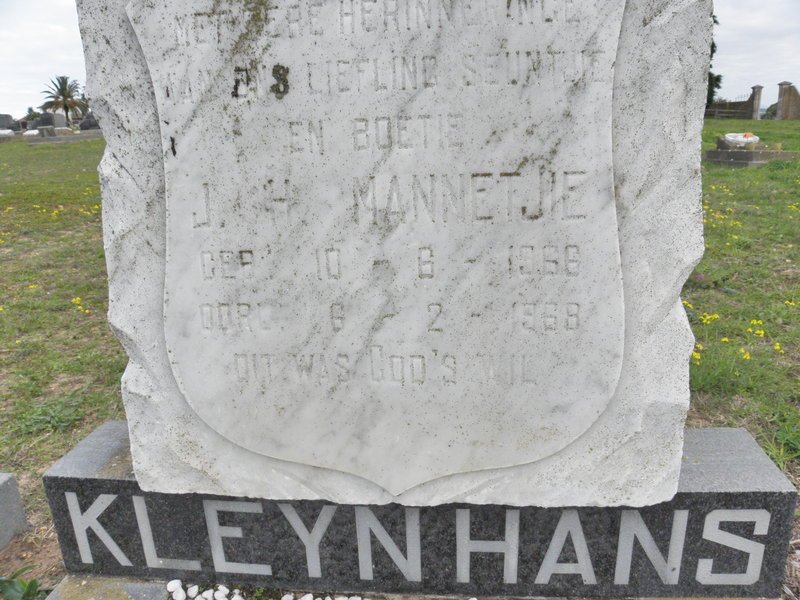 KLEYNHANS J.H. 1966-1968