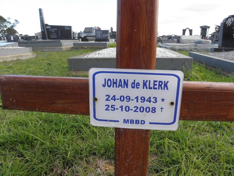 KLERK Johan, de 1943-2008