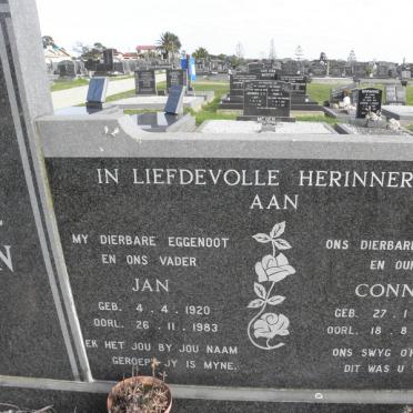 KOEN Jan 1920-1983 &amp; Connie 1923-1995