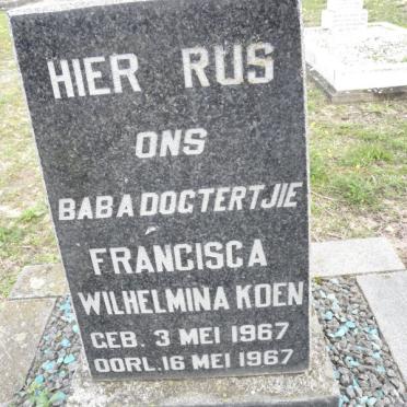 KOEN Francisca Wilhelmina 1967-1967