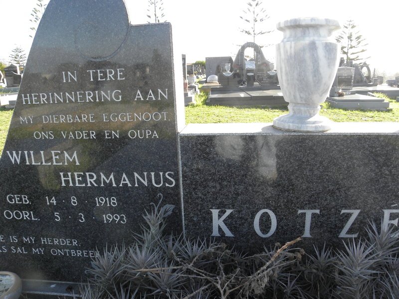 KOTZÉ Willem Hermanus 1918-1993