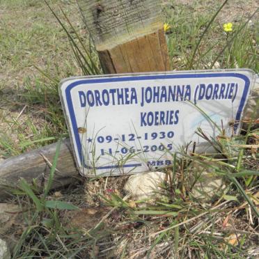KOERIES Dorothea Johanna 1930-2005