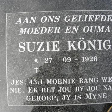 KÖNIG Suzie 1926-