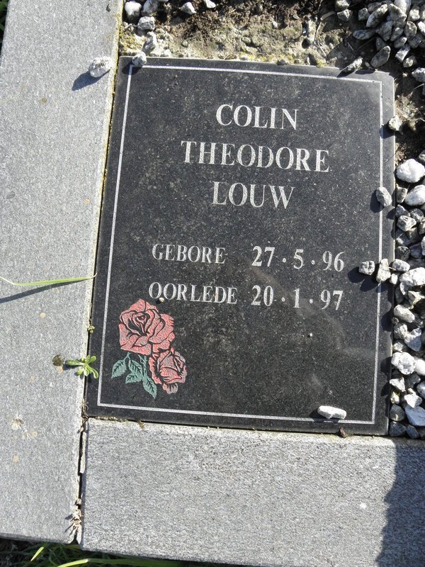 LOUW Colin Theodore 1996-1997