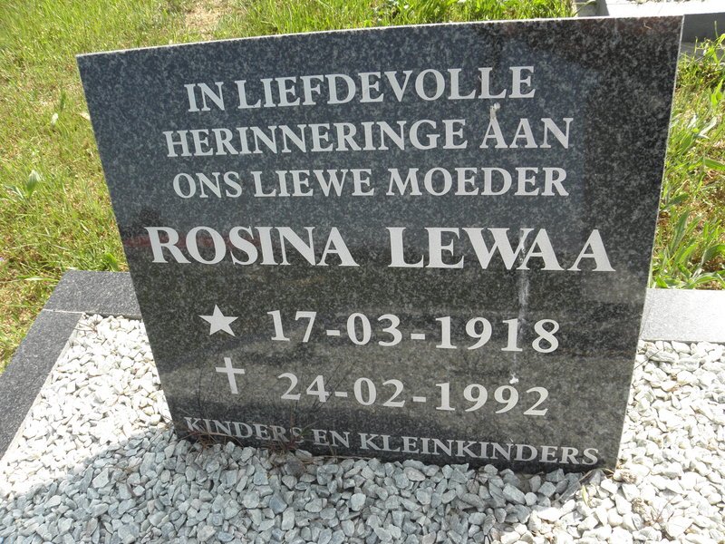 LEWAA Rosina 1918-1992
