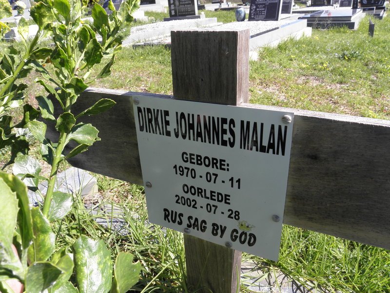 MALAN Dirkie Johannes 1970-2002