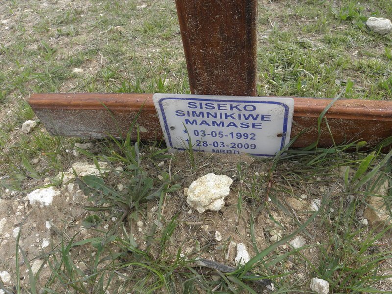 MAMASE Siseko Simnikiwe 1992-2009