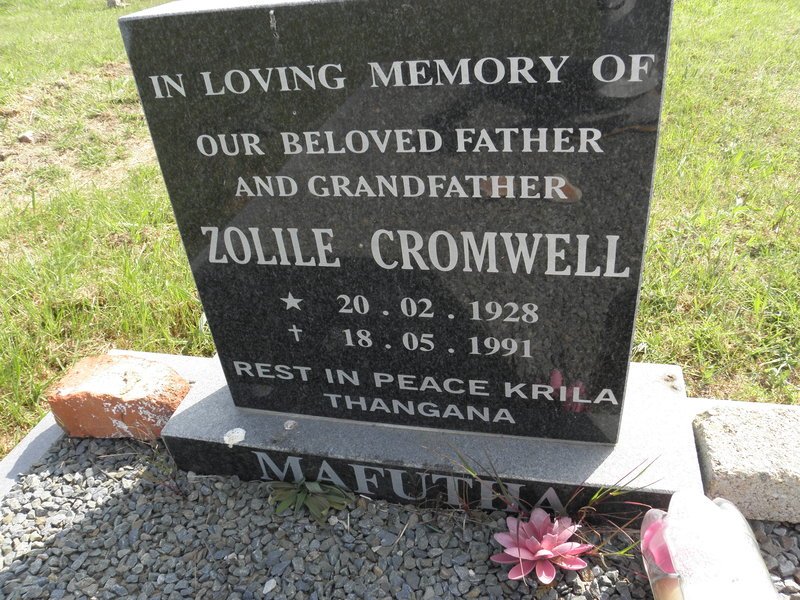MAFUTHA Zolile Cromwell 1928-1991