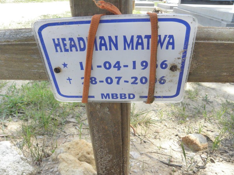 MATWA Headman 1966-2006