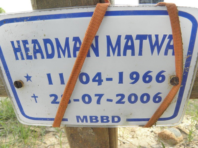 MATWA Headman 1966-2006
