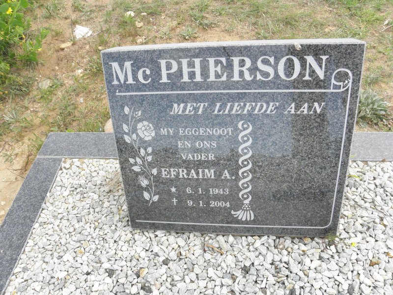 McPHERSON Efraim A. 1943-2004