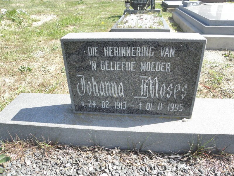 MOSES Johanna 1913-1995