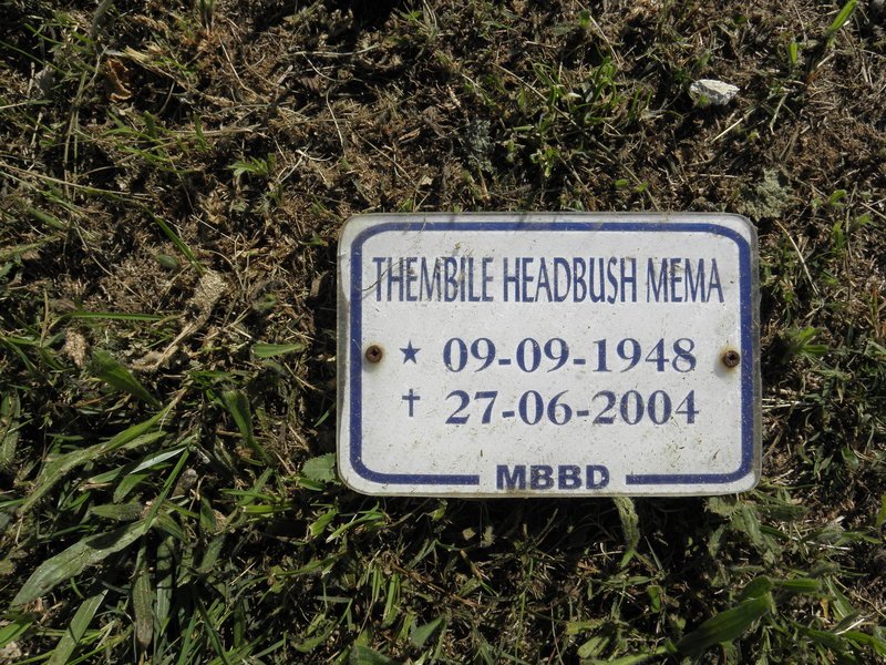 MEMA Thembile Headbush 1948-2004