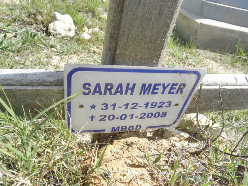 MEYER Sarah 1923-2008