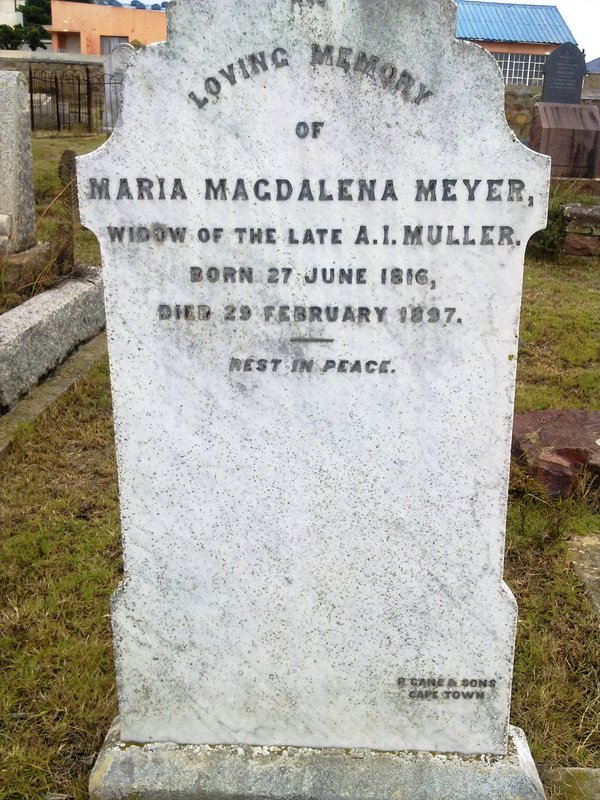 MEYER Maria Magdalena 1816-1897