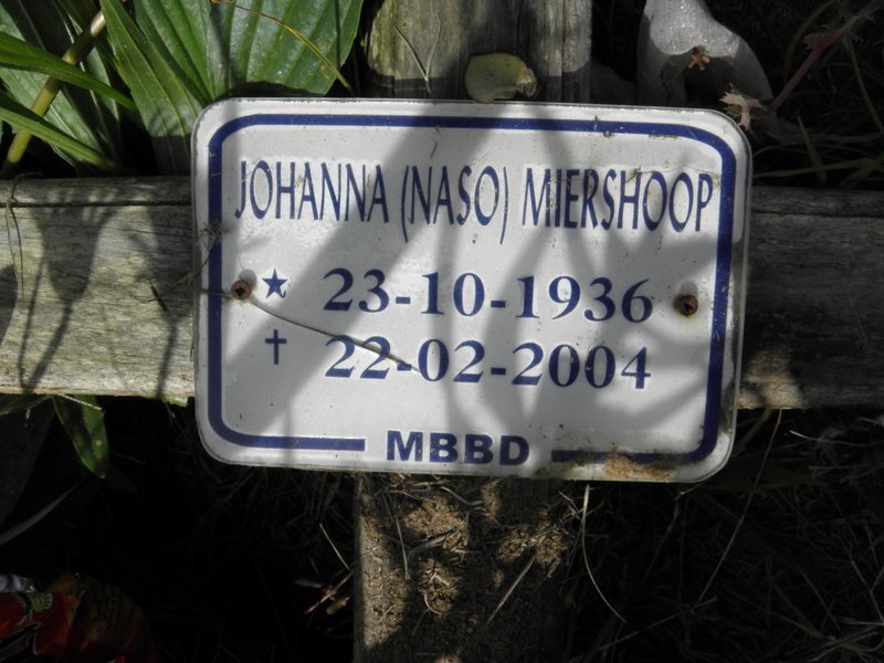 MIERSHOOP Johanna 1936-2004