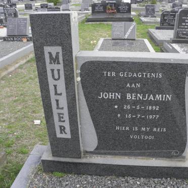 MULLER John Benjamin 1892-1977