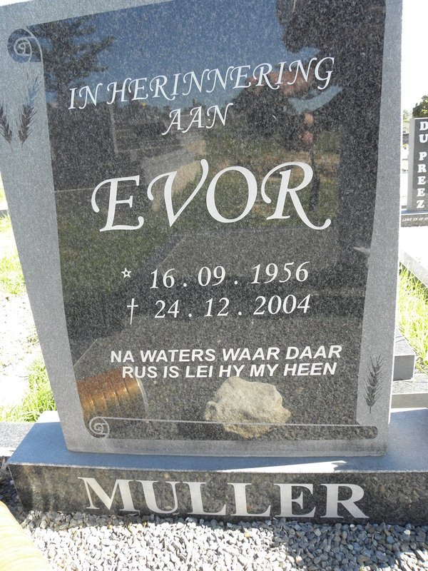 MULLER Evor 1956-2004