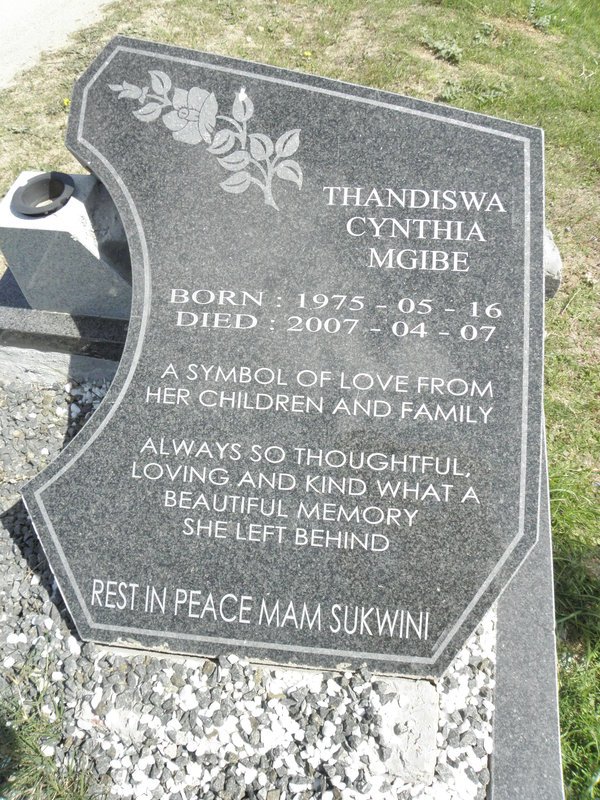 MGIBE Thandiswa Cynthia 1975-2007