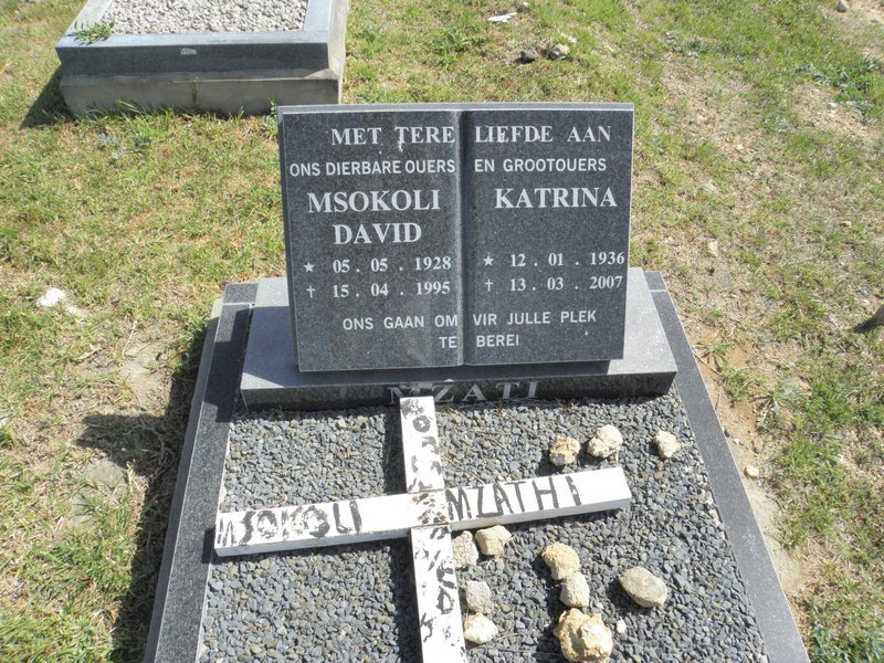 MZATI Mosokoli David 1928-1995 &amp; Katrina 1936-2007