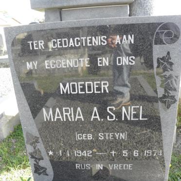 NEL Maria A.S. nee STEYN 1942-1974