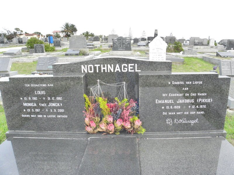 NOTHNAGEL Louis 1912-1982 &amp; Monica JONCK 1917-2001 :: NOTHNAGEL Emanuel Jakobus 1926-1976