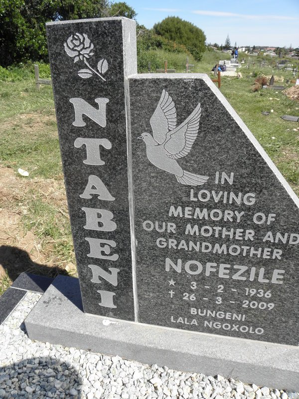 NTABENI Nofezile 1936-2009