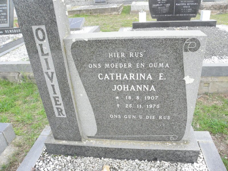 OLIVIER Catharina E. Johanna 1907-1975