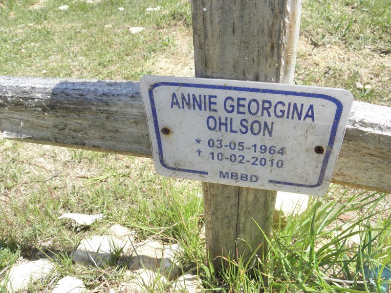 OHLSON Annie Georgina 1964-2010
