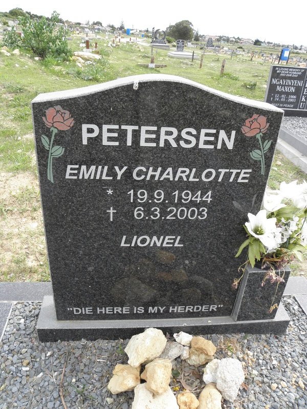 PETERSEN Emily Charlotte 1944-2003