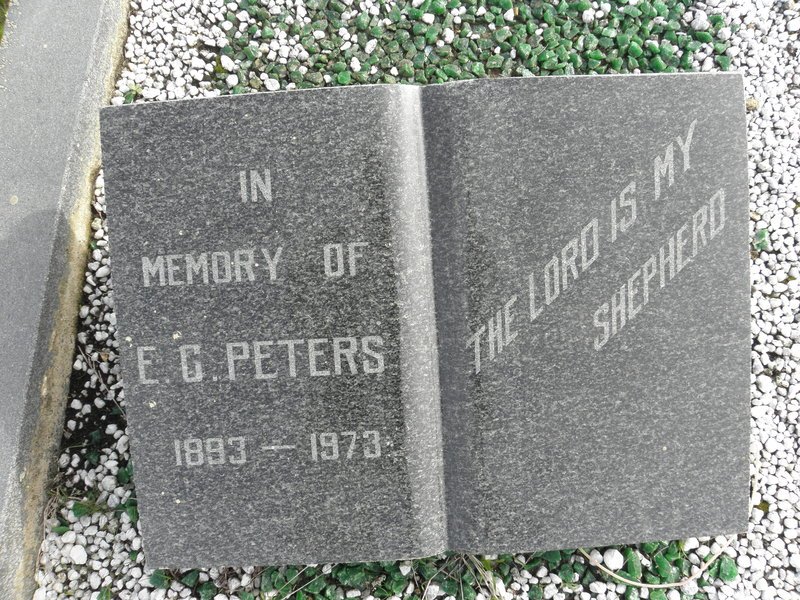 PETERS E.G. 1893-1973