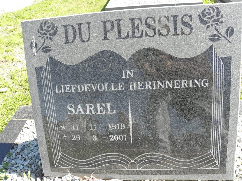 PLESSIS Sarel, du 1919-2001
