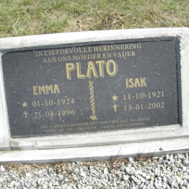 PLATO Isak 1921-2002 &amp; Emma 1924-1996