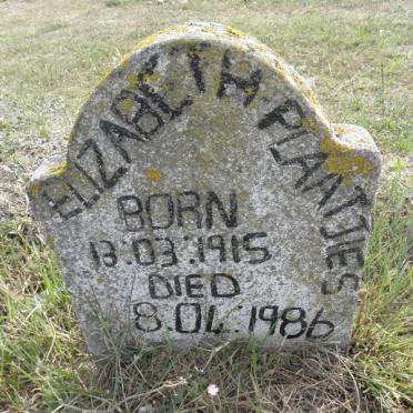PLAATJIES Elizabeth 1915-1986