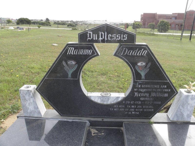 PLESSIS Henry William, du 1931-1988