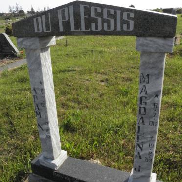 PLESSIS Adam N., du 1903-1982 &amp; Magdaliena J. 1906-1993