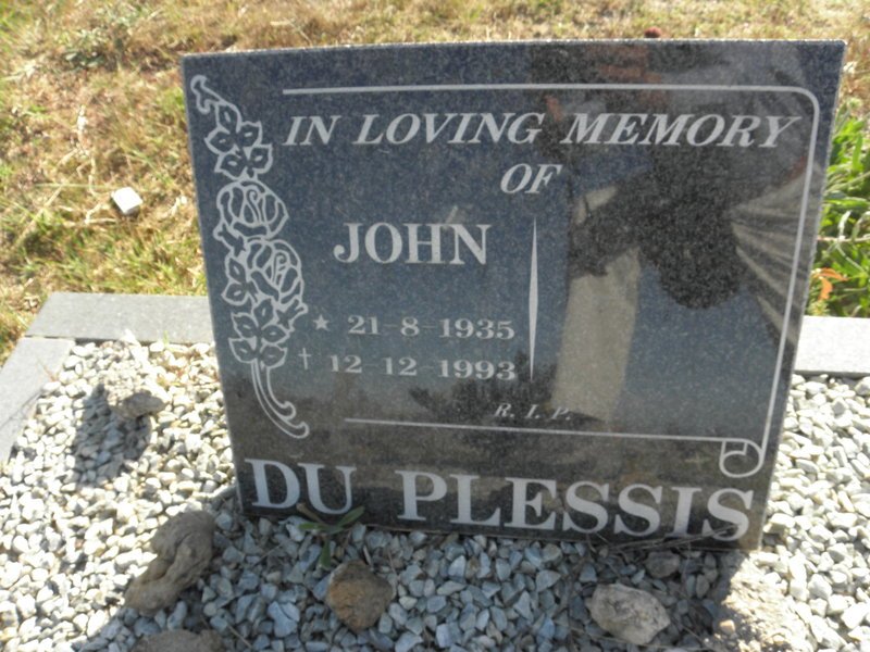 PLESSIS John, du 1935-1993 