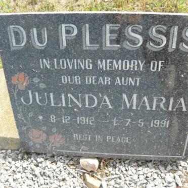 PLESSIS Julinda Maria, du 1912-1991