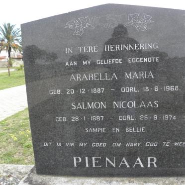 PIENAAR Salmon Nicolaas 1887-1974 &amp; Arabella Maria 1887-1968