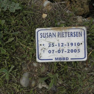 PIETERSEN Susan 1910-2005